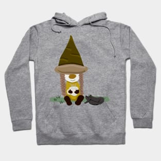 Girl gnome with cat Hoodie